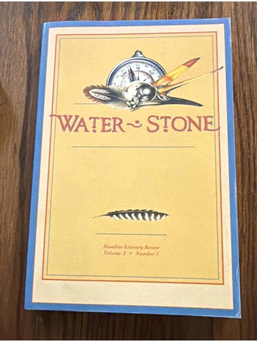 WATER~STONE. Volume 2, Number 1 Hamline University 1999